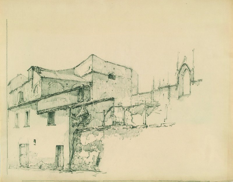 1928 ca. - Case presso il duomo (studio)