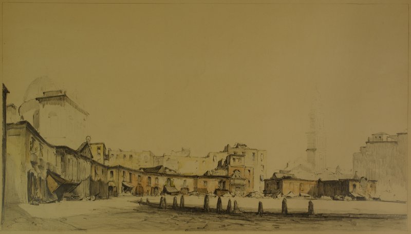 1934 ca. - Piazza Mercato (studio)