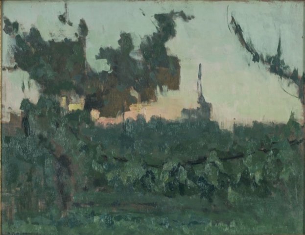 1925 - Tramonto nell’orto