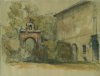 1948 ca. - Villa Lancellotti. Il portico